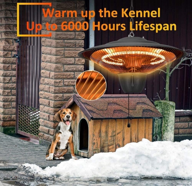 Factory ceiling radiant heater